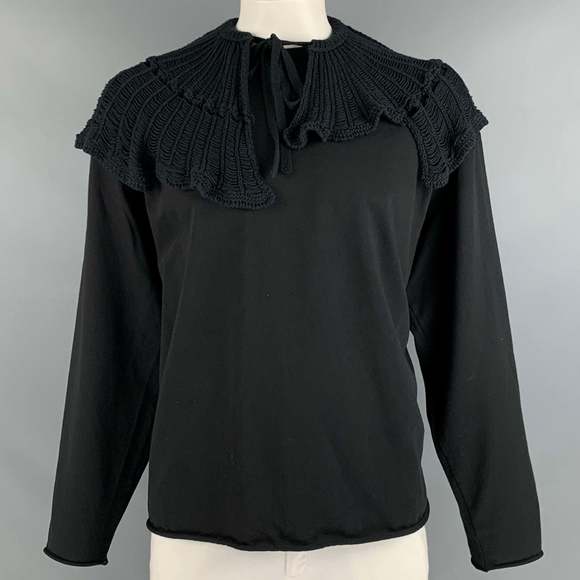 CITY SHOP Black Cotton Crew-Neck Sweatshirt - Picture 1 of 6